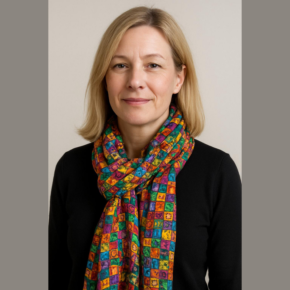 Patchwork Print Colorful Scarf - Picture 1 of 4